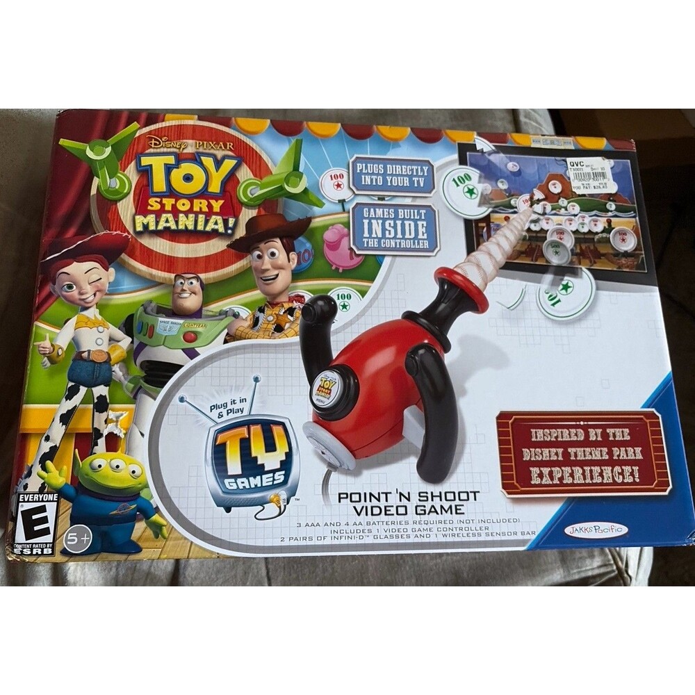 Disney Pixar Toy Story Mania! Point 'N Shoot TV Games Jakks Pacific New RARE